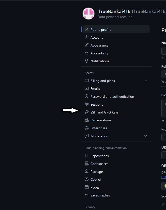 SSH and GPG keys